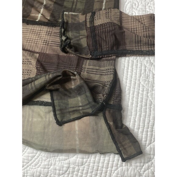 Free People We the Free Back To Business Tee Blouse Top Sheer Ruffle Medium Brow - Picture 11 of 15